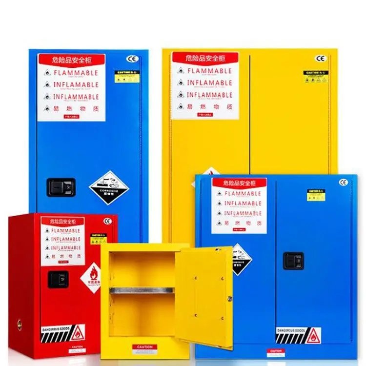 Different color and size of gallon cabinet with three-point lock