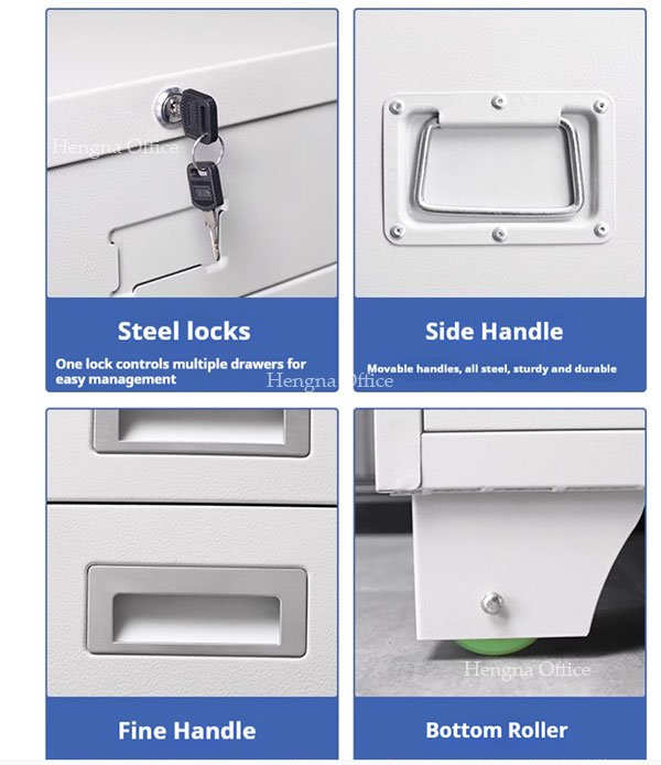 Flat File Cabinet with 5 Large Drawers