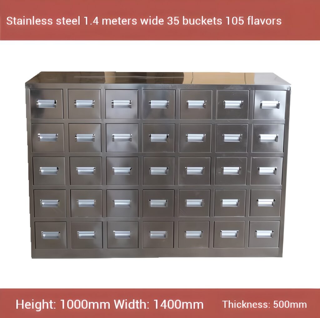 OEM 35-Drawer Stainless Steel Herbal Storage Cabinet 