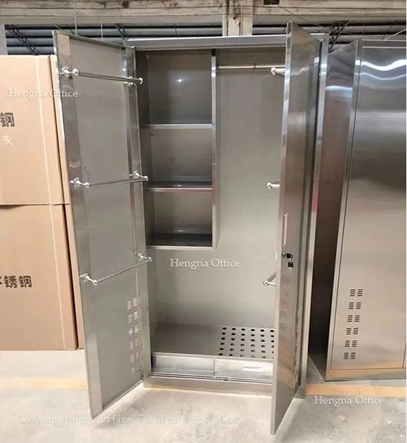 Janitorial cupboard dimensions 500x400x1800mm with drain pan for wet areas